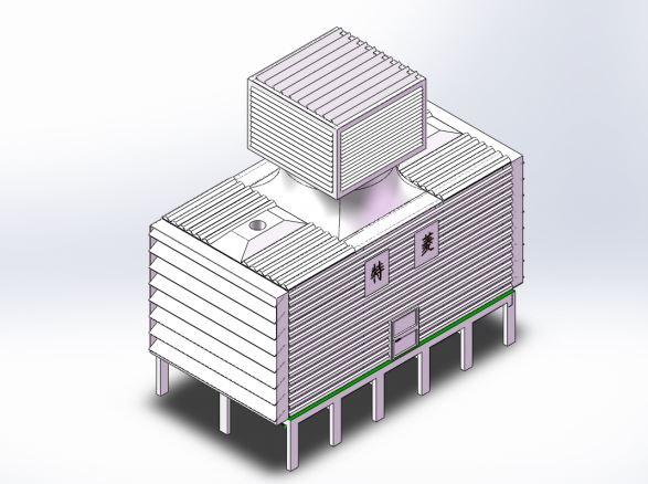 方型横流式冷却塔安装